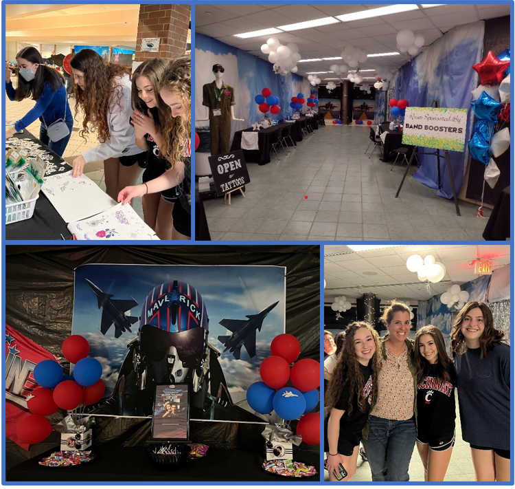 After Prom Collage of décor and students